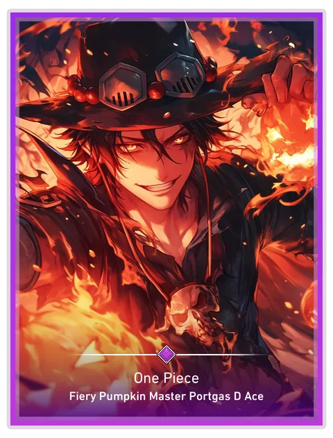 Fiery Pumpkin Master Portgas D Ace