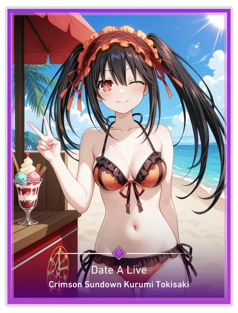 Crimson Sundown Kurumi Tokisaki