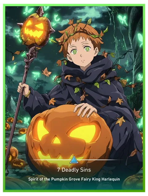Spirit of the Pumpkin Grove Fairy King Harlequin