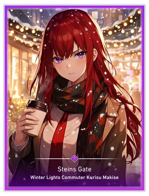 Winter Lights Commuter Kurisu Makise