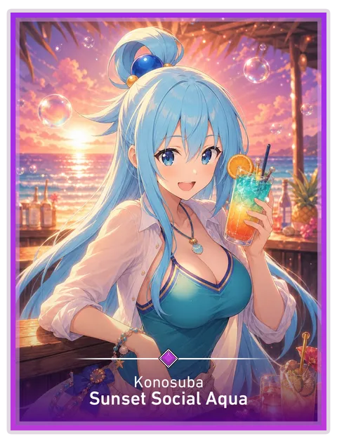 Sunset Social Aqua
